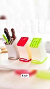 Kitchen plastic knife holder Multi-function knife storage rack Draining kitchen knife rack