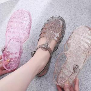 Besee | Transparent Jelly Closed Toe Summer Sandals for Girls