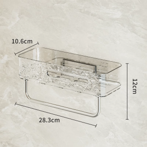 Bathroom Corner Storage Rack Wall Mounted Rotating Faucet Holder Multifunctional Toiletry Organizer European Style PP Material