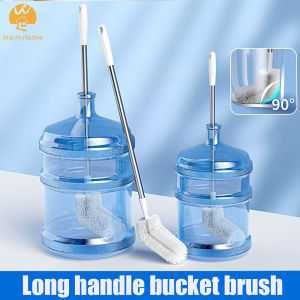 54cm Stainless Steel Long Handle Water Bucket Brush for 5 Gallon Container Special Cleaning Brush for Water Station Household Cleaner Gadgets