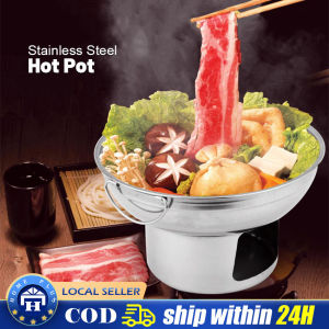 2 in 1 Portable Alcohol Stove Hot Pot Stove Cooking Stove Mini Pot Kitchen Pot