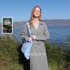 3COLOUR·S | Two-Piece Sweatshirt and Skirt Set for Women