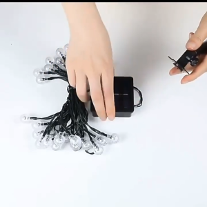 ไฟตกแต่ง 50L 10M ไฟสตริงLED ไฟเทศกาล ไฟตกแต่ง หลอดไฟ ไฟปิงปอง ไฟโซล่าเซลล์ ไฟปีใหม่ ไฟกลางแจ้งกันน้ำ ไฟคริสต์มาส LED พลังงานแสงอาทิตย์