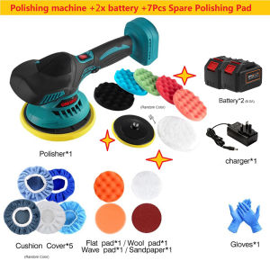Cordless Polisher 6-Speed Electric Polisher 7000rpm Car Polisher LED Power Indicator Rechargeable Car Waxer Car Paint Repair And Scratch Remover