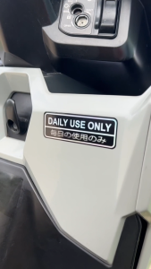 Daily Use Only Service Sticker for Motorcycle Waterproof Stickers Motor Decals Japan Thai Text Decal