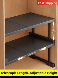 Adjustable Multi-level Storage Organizer Shelving