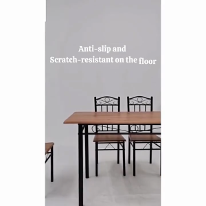 Rarus INS Style Dining Set Wear Resistant Tabletop Hollow Breathable Dining Chair Household Dining Table