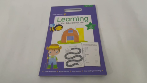 Little Genius Learning Pad Book With Stickers for Kids Ages 3-4 to Learn Writing Reading & Spelling