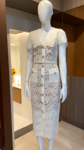 MG137-0624 : เดรสสีครีม Cream Verbena Lace Dress