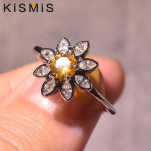 AAA Cut Cubic Zirconia Flower Shape Wedding Band Engagement Ring Fashion Jewelry Accessories for Women Size 6-10