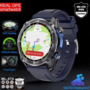 2025NEW Military GPS Smart Watch 1000mAh Battery 4GB Memory HD AMOLED Video Player Men 100m Swim Waterproof Sports Smartwatches