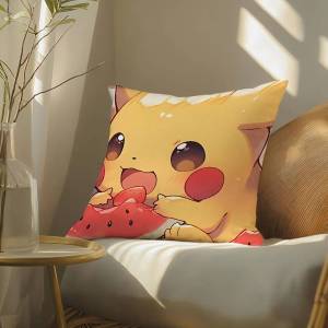 Bandai | Pokemon Kyurem Anime Plush Pillow Cover Soft Short Plush Cushion Cover For Sofa Bedroom Living Room Home Decor Gift