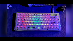 Attack Shark K75 82 Keys Transparent Mechanical Keyboard Wired Rgb Full Key Hot-Swapable Gaming Esports Keyboard