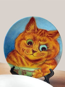 Louis Wain Nhân Hóa Mèo Trang Trí Bảng Đĩa Trang Trí Phòng Ngủ Phòng Khách Nghệ Thuật Tranh Mèo Cưng Bắc Âu Đồ Trang Trí Nhà