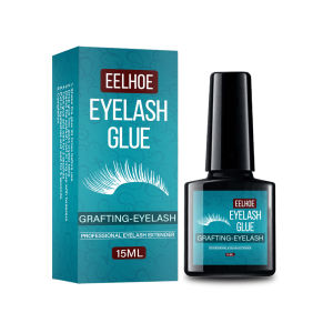 Eelhoe Eyelash Glue Non Odor No Smell Fast Drying Black Eyelashes Glue Strong Adhesive For Semi Permanent Grafting Extension Glue Waterproof False Eyelashes Extension Long-lasting Makeup Adhesive Eye Lash Glue Cosmetic Tools (15ml)