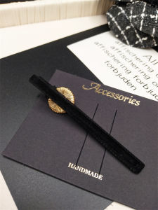 Elegant Black Velvet Pearl Hair Clip Womens Side Hair Accessories Fashionable Hair Grips Headwear Stylish Hair Clamps