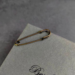 Retro Bronze Large Pins For Clothing Smooth Metal Safety Pins Jeans Dress Scarf Adjustable Pins