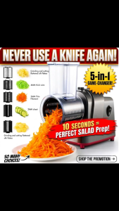 [SG Stock] 250W Electric Vegetable Cutter | 5-in-1 Multifunction Slicer & Shredder | Stainless Steel Blades for Potato Carrot & Cucumber | Professional Food Processor