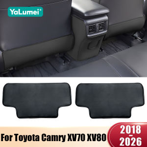 For Toyota Camry XV70 XV80 2018 2019 2020 2021 2022 2023 2024 2025 2026 2PCS Car Seat Back Anti-Kick Cushion Pad Accessories