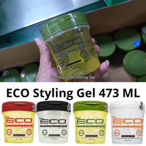 ECO STYLE Profesional Styling Gel 473ML Black Castrol Flaxseed Oil | Krystal | Olive Oil | Argan Oil