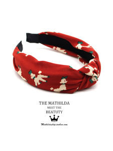 INS Same Style Knot In The Middle Retro Cross Headband