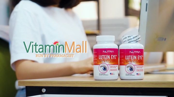Nutra Botanics Lutein Eye Supplement + Zeaxanthin, Bilberry - 60 Capsules  - 5 Eye Vitamin for Healthy Vision