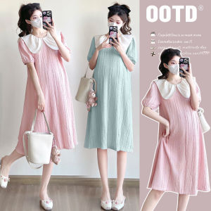 Sweet Fashion Collar Pregnant Dress