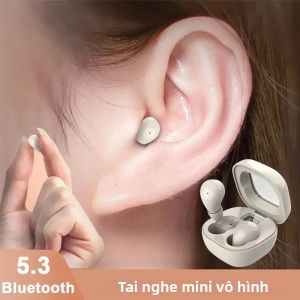 Tai Nghe SK19TWS Bluetooth 5.3 Tai Nghe Không Dây Mini Vô Hình Có Micrô Giảm Tiếng Ồn Âm Thanh Nổi HIFI Dành Cho Thể Thao