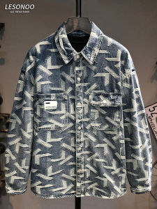 LIANSENNIAO | Áo Sơ Mi Denim Thêu Mềm