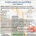 Pure Natural na Panlunas Water-Based Magnesium Salt Spray for Women & Men: Anti-Itch, Odor, Body Pain Relief. 
