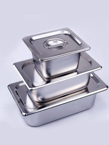 Weita Stainless Steel Serving Box of Various Specifications Serving Basin Serving Box Ice Cream Box Sauce Container Salad Jam Basin