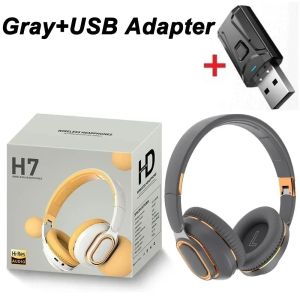H7 Tv Bluetooth Headphone Wireless Headphone With USB Adaptor Headset Noise Cancelling Stereo Bass Earphone Foldable for TV PC