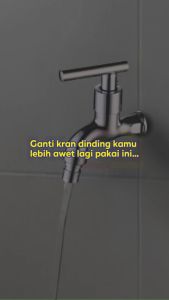 Tidy Kran Dinding Dengan Drat Stainless Tromso A104