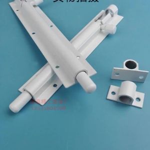 1pc 8 Inch Thickened F-Type Barrel Bolt Black Silver Aluminum Alloy Door Latch Lock Home Safety Door Bolt Latch Hardware