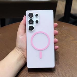 Kabut Es Frosted Magnetic MagSafe Ultra Tipis Hard Shockproof Phone Case For Samsung S25 S24 FE S23 S22 S21 + Note 20 Ultra A56 A55 A54 A36 A35 A34 A17 A16 A15 A14 A05S 5G Wireless Charging Solid Color Matte Translucent Anti-fingerprint Phone Cover