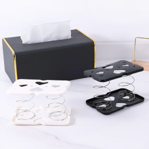 Household Tissue Box Spring Supports Tray Holder Creative Automatic Lifting Spring Holder