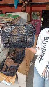 ตะกร้าหน้ามอเตอร์ไซค์ ดรีม ซุปเปอร์คัพ dream super cup สีดํา