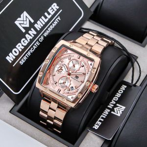Jam Tangan Wanita Morgan Miller-MM04 Original Rantai Stanliess Tanggal Aktif