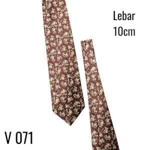Dasi manual motif klasik lebar dasi 9.5 - 10.5cm