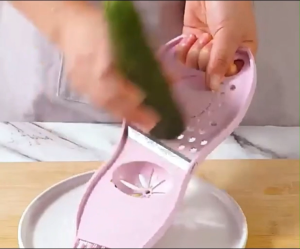 Household Kitchen Shredding Board Potato Grater Board Multifunctional Vegetables Shredding Board Chips Grater White