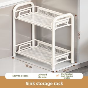 evesigar | Bathroom Multilevel Large Capacity Shelving