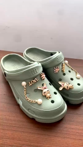 Sandal Lucu Wanita BAIM 2025Terbaru 805-5 EVA Rubber Jibbitz Accesoris Lepas Pasang Nyaman EVACOD