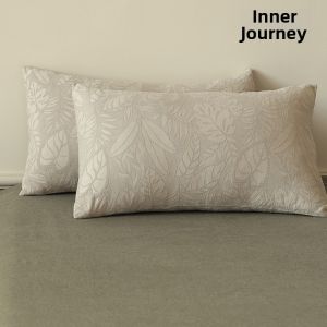 NELA HOME | Premium Cotton Childrens Pillowcase Set Color Woven Jacquard