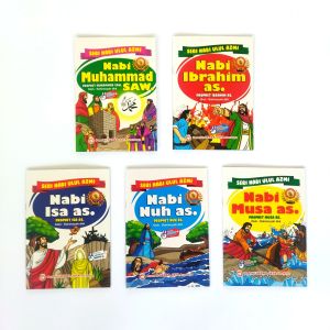 Paket 5 Buku Cerita Anak Kisah Nabi Seri Ulul Azmi Bilingual Buku Bacaan Anak Full Colour