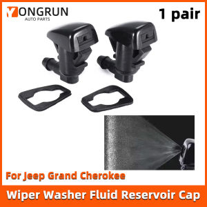 YONGRUN 1 pair Plastic Front Windshield Washer Nozzle 55079049AA 55372143AB 8265A128 for Jeep Grand Cherokee 2005-2018