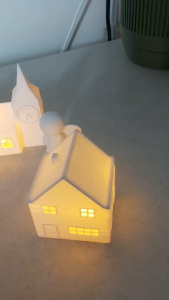 David Village Set หมู่บ้านเรืองแสง 3D สุดน่ารัก ไฟสำหรับตกแต่งคริตมาร์ส และงานปาร์ตี้