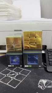 SengSo Metal 3x3 Magnetic Golden Cubo Magic Cube Puzzle Speed Cibe M3 3x3x3 Magico Cubo Кубик Рубика Cibo Toy