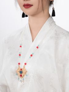 Fangfei Garden Han Dynasty [Mingyue] Dark Jacquard Cross-Collar Aircraft Sleeve Ming Placket National Style Chinese Ancient Style Silm Tops