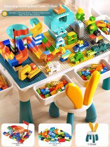 WANJUTEGONGDUI | Educational Multi-function Building Block Table