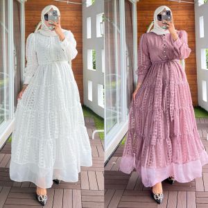 Aliza Dress Brocade/Dress kondangan/dress pesta